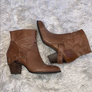 Nine West Leather Ankle Booties
